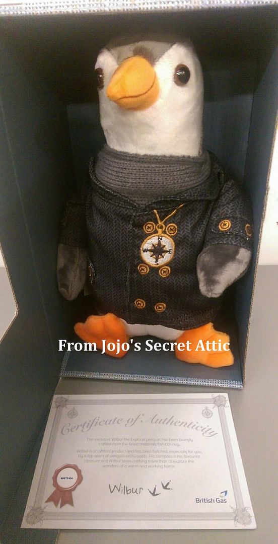wilbur british gas penguin teddy